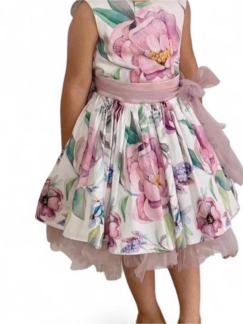 Open back floral dress